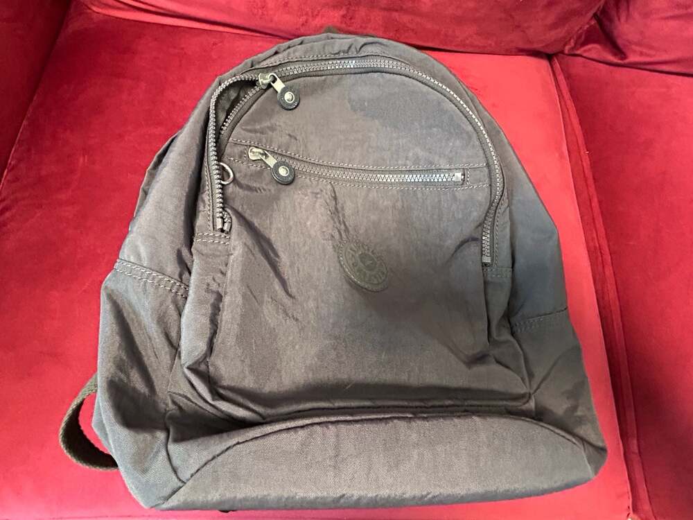 Kipling Challenger Nylon Backpack Dark Grey
